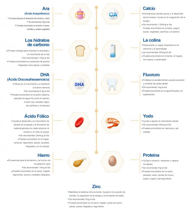 vitaminas clave para tu bebé